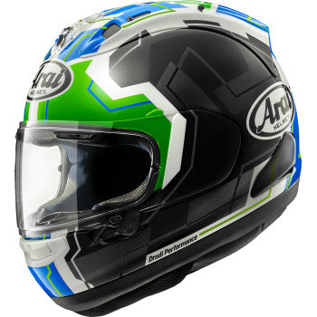 arai corsair-x black full face helmet white Arai Helmets Corsair-X Helmet - Rea-6 - Green