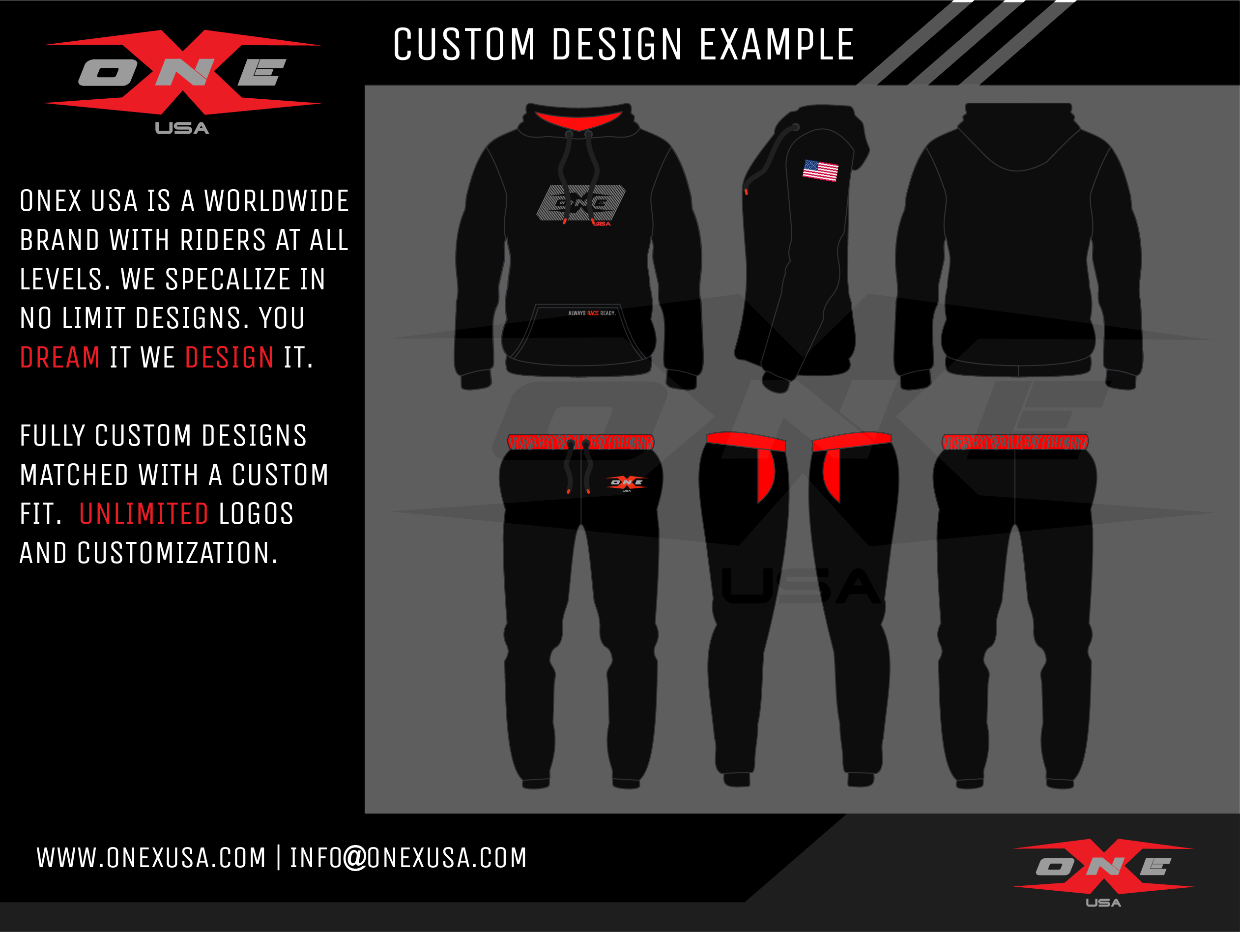 OneX USA Custom Racer Hoodie & Sweatpants Tracksuit