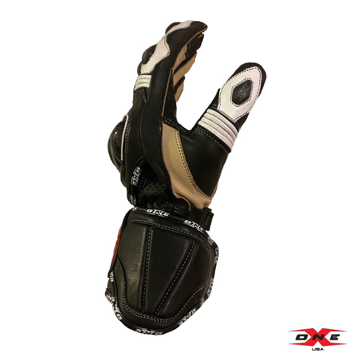 OneX USA Pro Race Gloves - Black / White