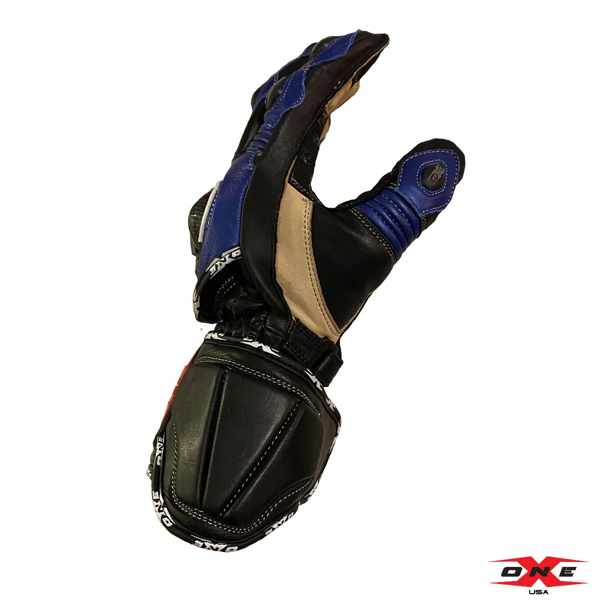 OneX USA Pro Race Gloves - Blue