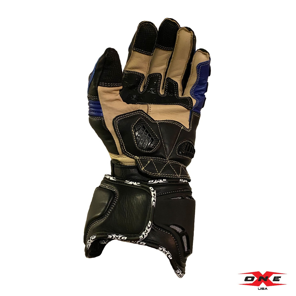 OneX USA Pro Race Gloves - Blue