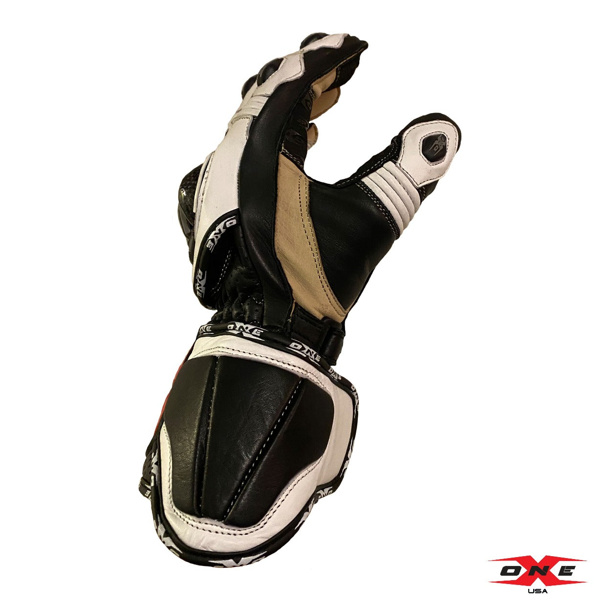 OneX USA Pro Race Gloves - White