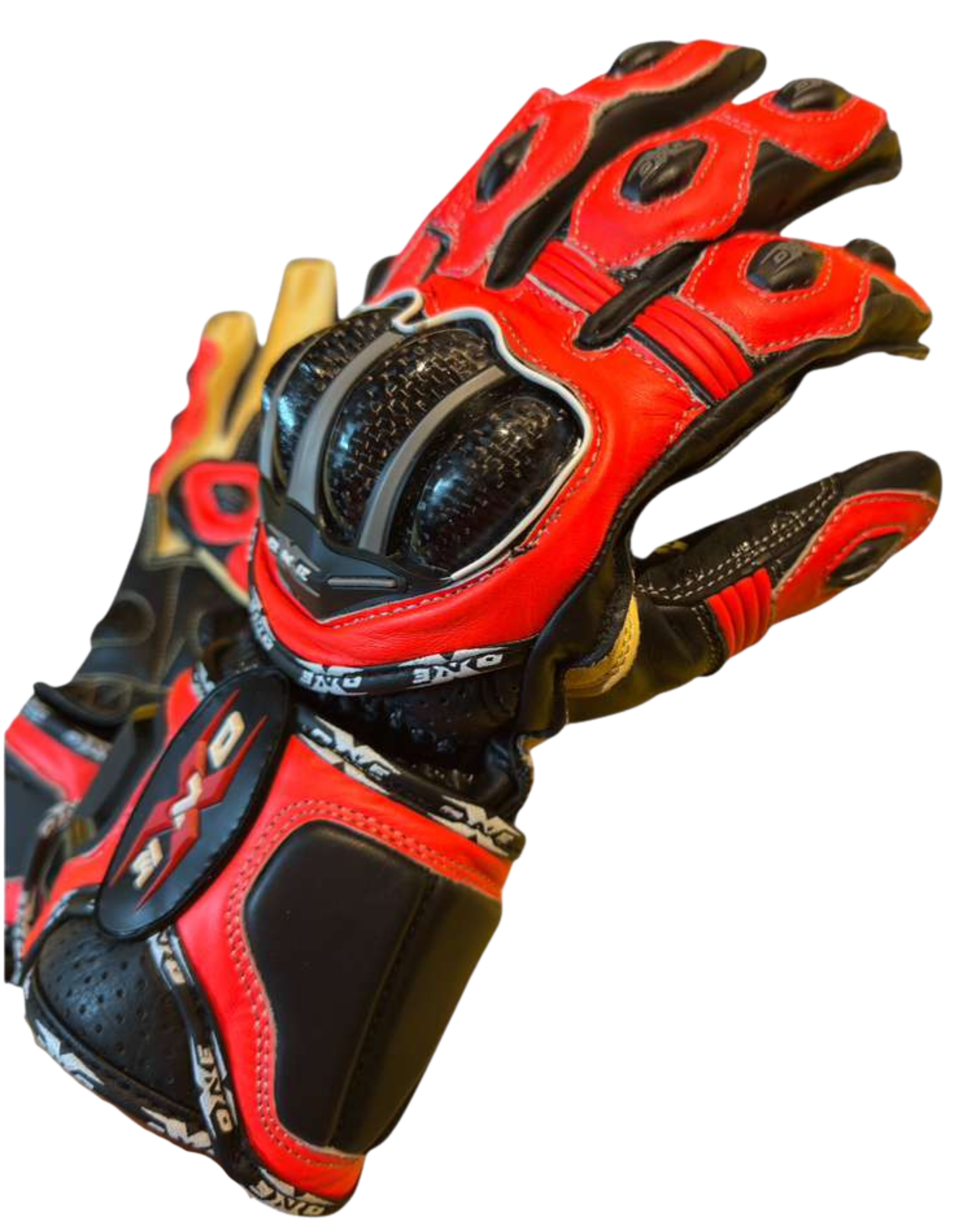 OneX USA Pro Race Gloves - Fluor Red