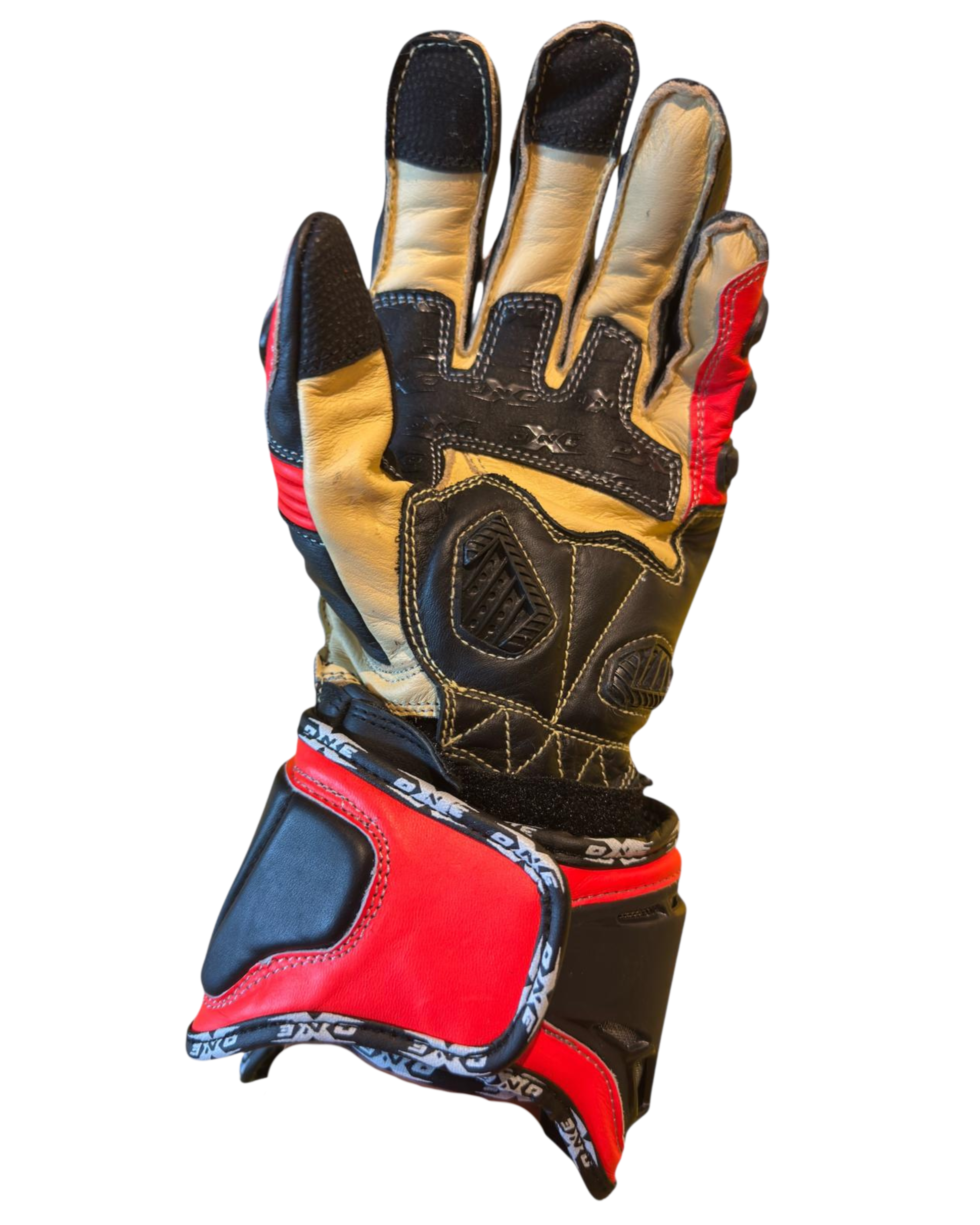OneX USA Pro Race Gloves - Fluor Red