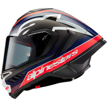 ALPINESTARS  Supertech R10 Helmet - Matte Black/Carbon Red/Blue