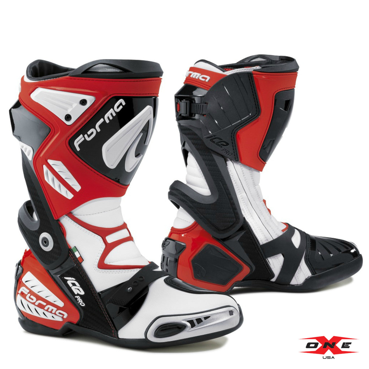 Forma Ice Pro Road Racing Boots - White / Red