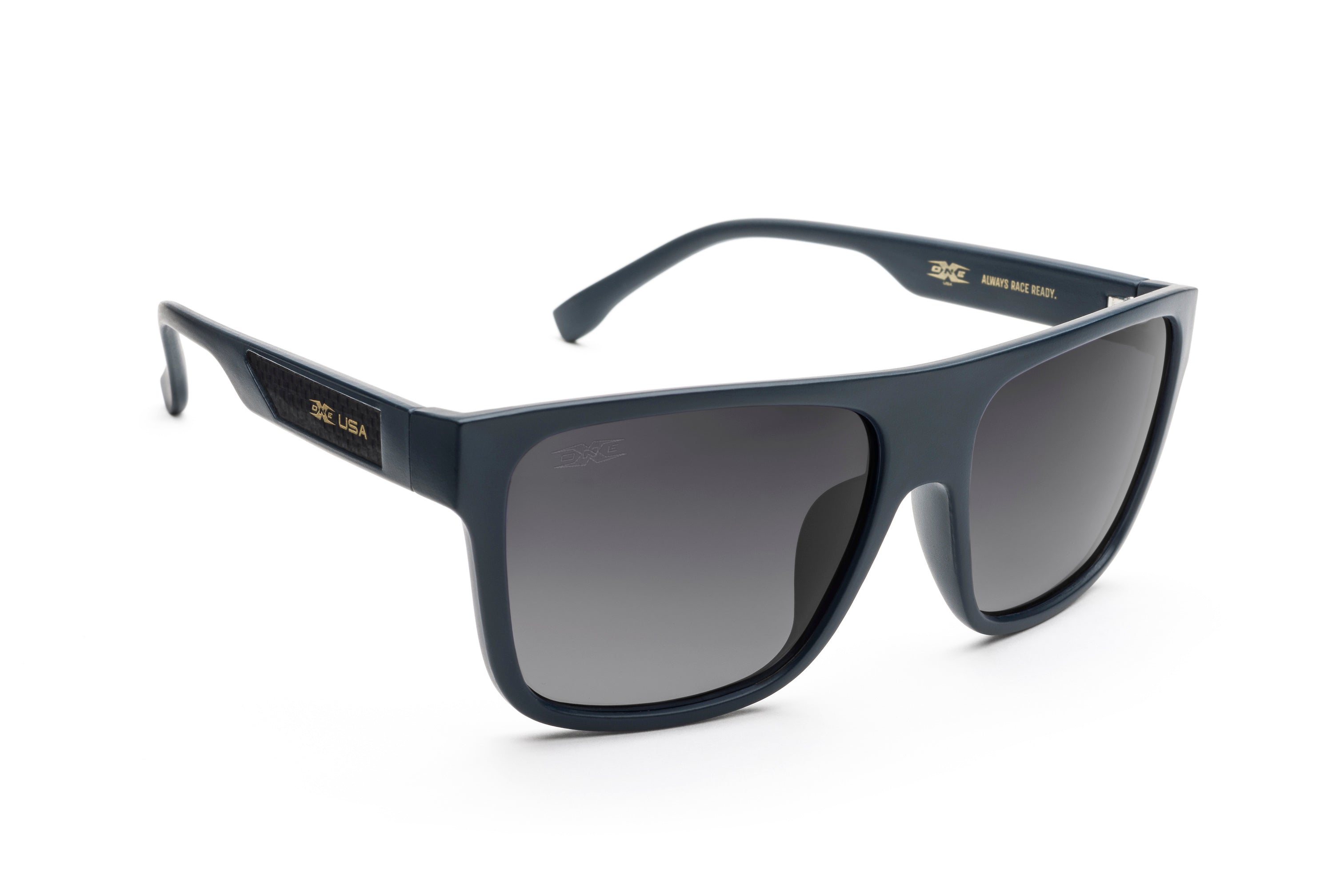 OneX Eyewear - XRS-13 Carbon Sunglasses - Blue/Black Lens