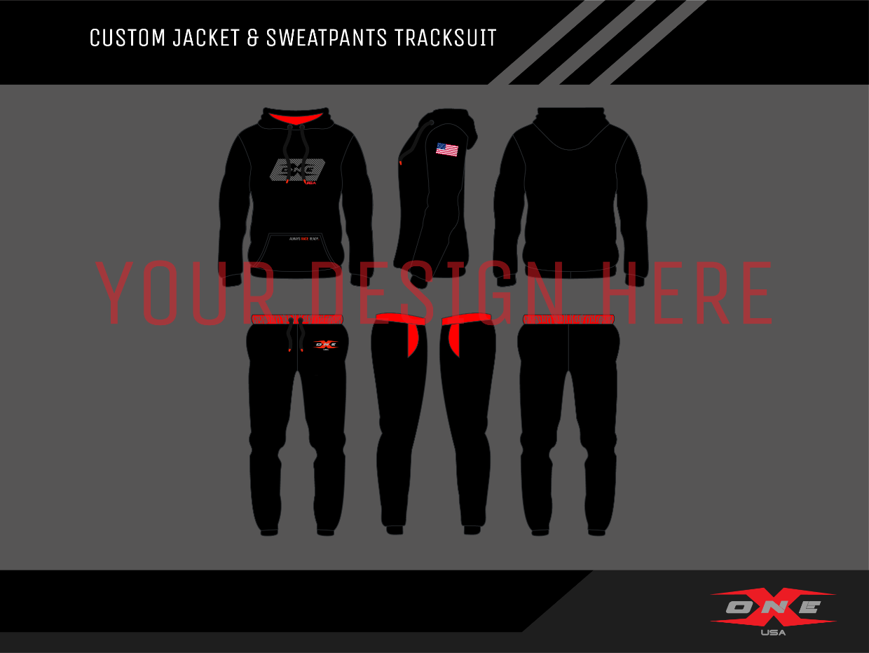 OneX USA Custom Racer Hoodie & Sweatpants Tracksuit