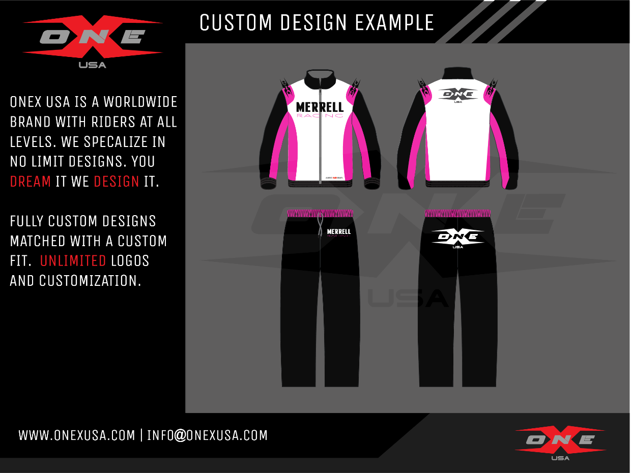 OneX USA Custom Racer Jacket & Sweatpants Tracksuit