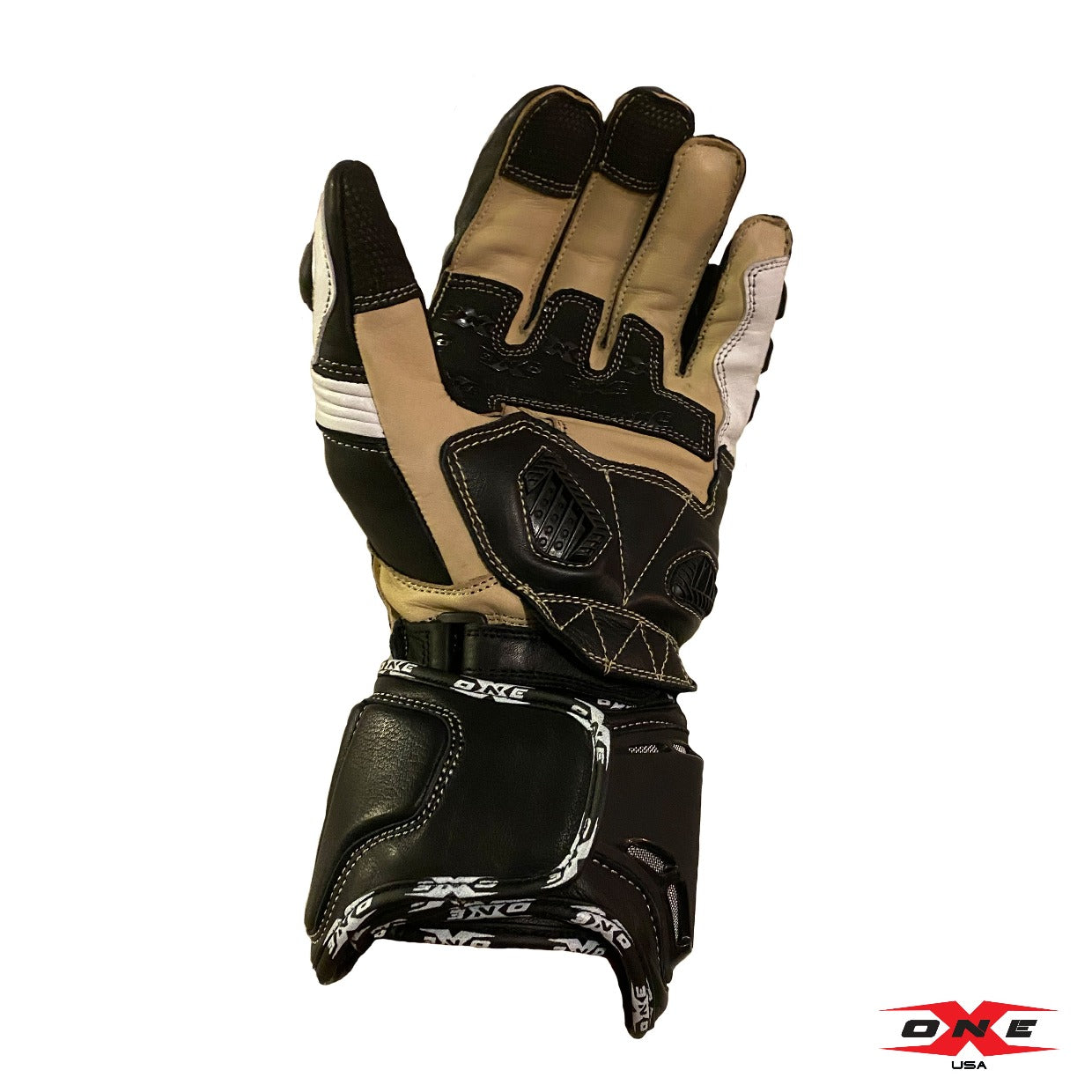 OneX USA Pro Race Gloves - Black / White