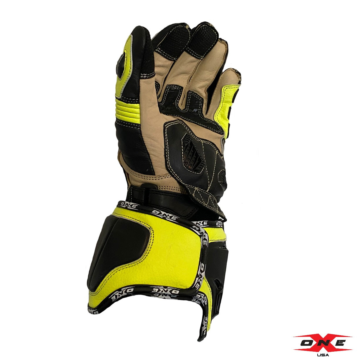 OneX USA Pro Race Gloves - Fluor Yellow